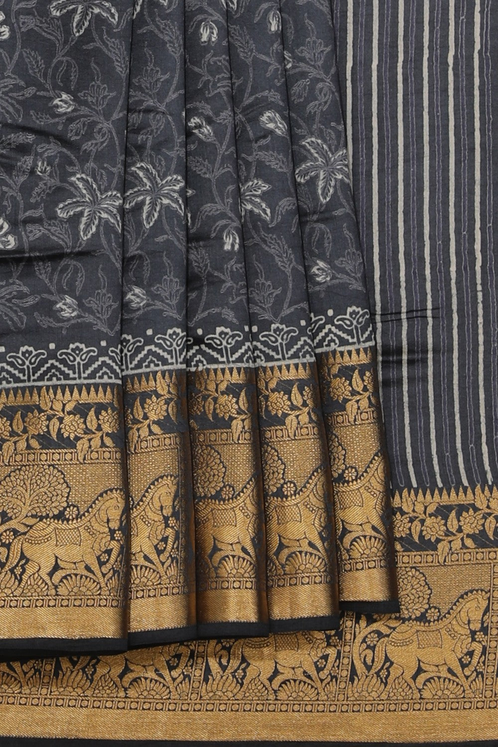 Image of Bagru Block Printed Saree
